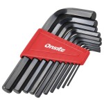 <p>Practical hex key set containing the most commonly used sizes for assembly and service work in the home