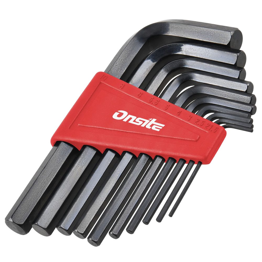 Hex Key Set - 702611 Practical hex key set containing the most commonly used sizes for assembly and service work in the home