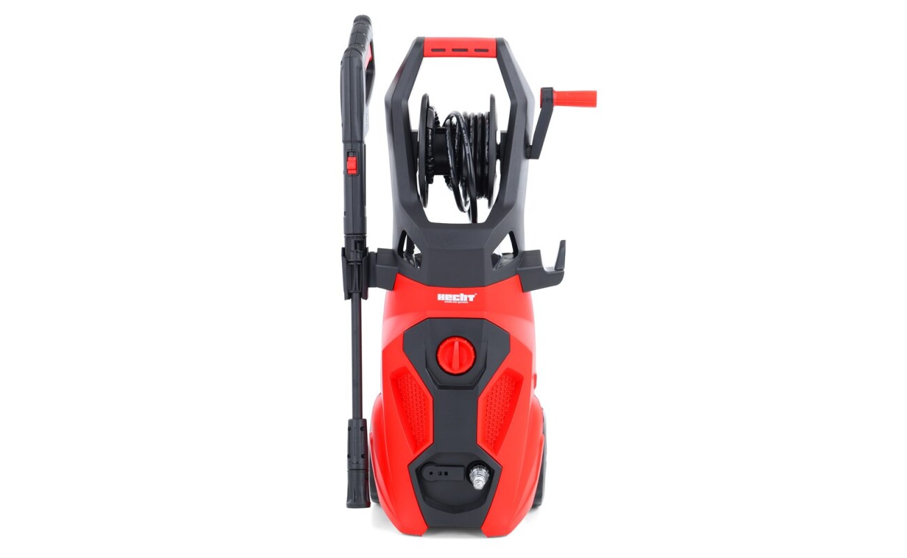 The HECHT 334 Pressure Washer with 2200 W power offers a maximum pressure of 170 bars and flow rate up to 450 l/h. Includes a detergent tank