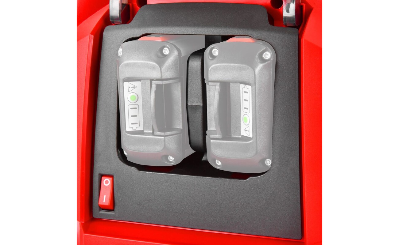 accumulator 2x 20 V (not included). Max pressure 40 bar.