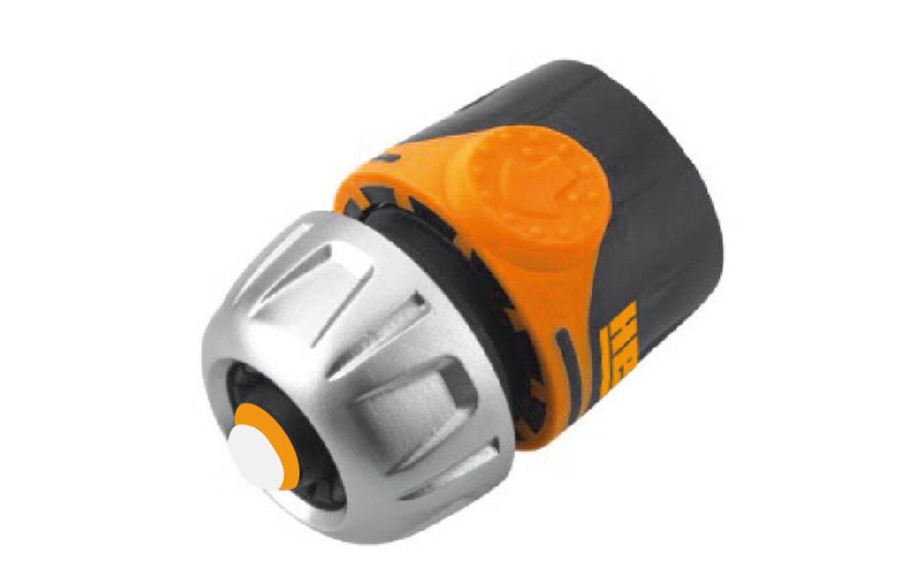 Hose connector for 1/2" hoses (1/2 - 5/8"). Aquastop function.