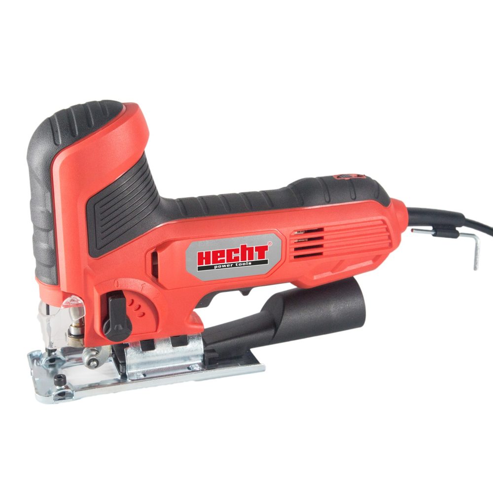 Jig saw - HECHT 1546 Electric straight saw with a power input of 600 W. Speed without load 800 - 3000 rpm. Cutting depth 65 mm (wood)