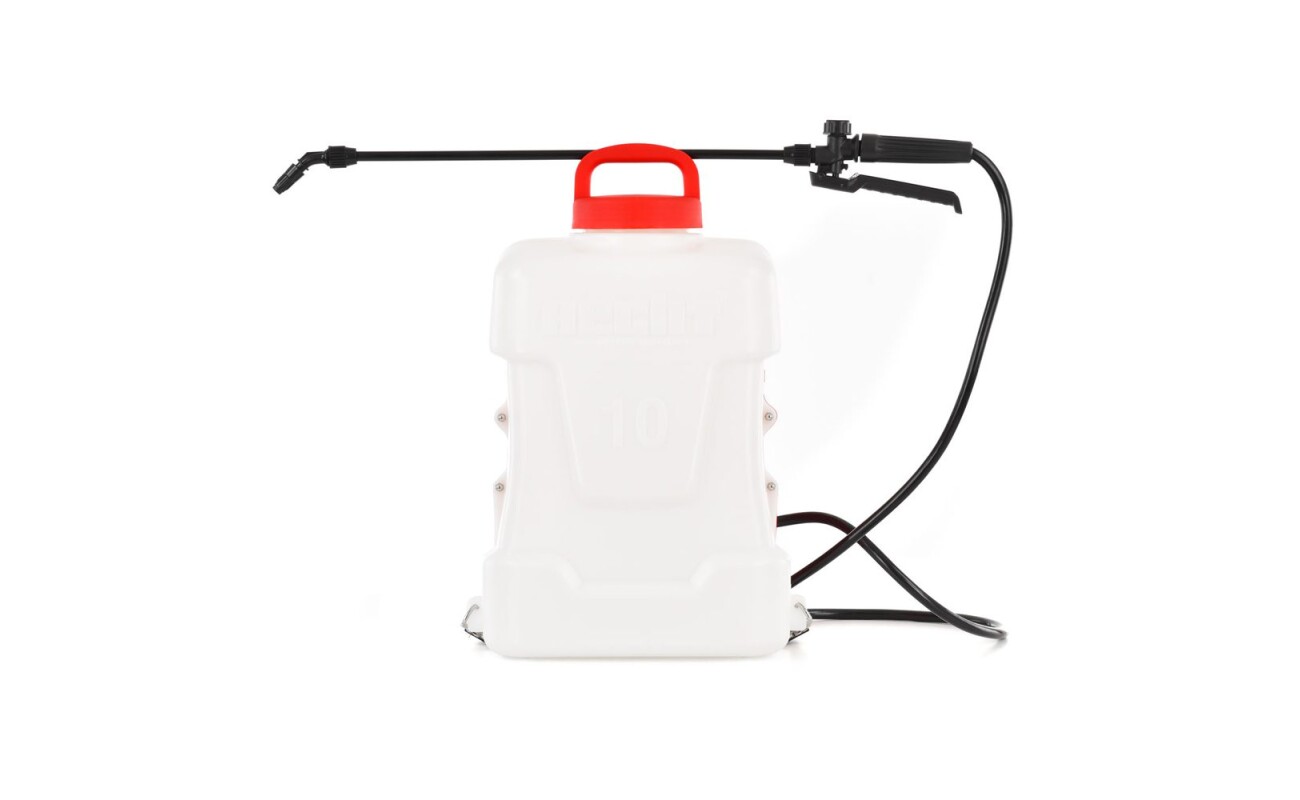 Accu knapsack sprayer. Tank volume 10 l Operating time per charge 160 min.