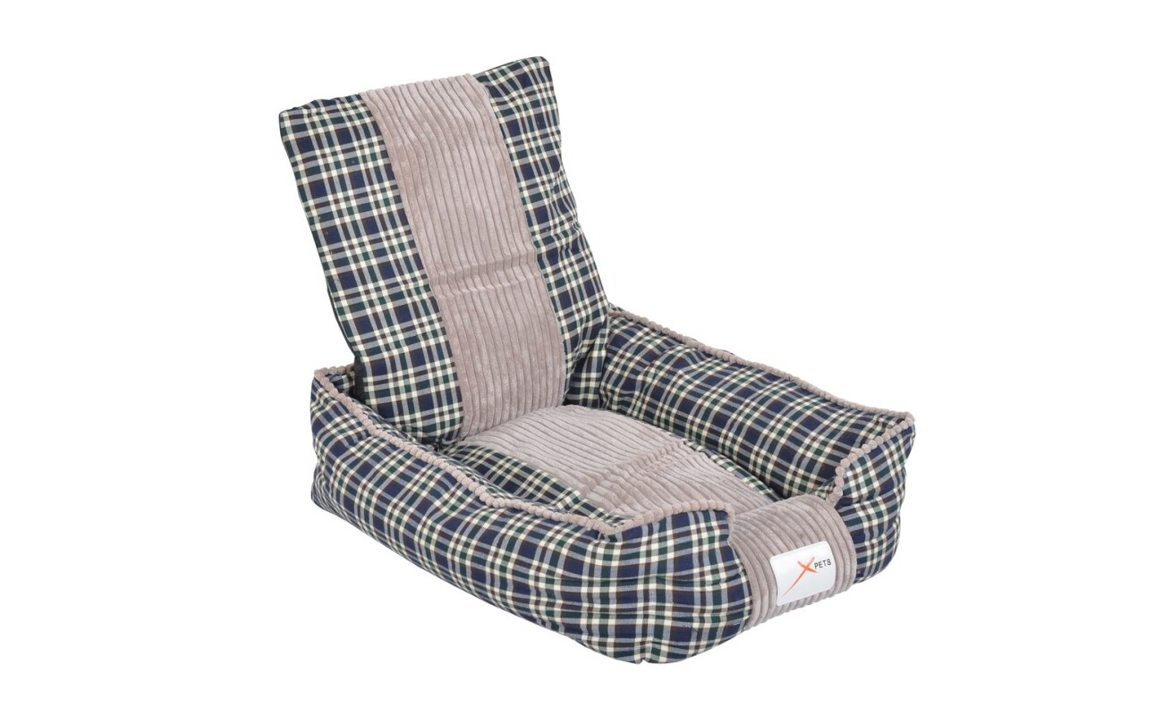 Luxury bed for demanding pets. Made from flax and corduroy. Very comfortable.