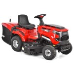 <p>Garden tractor with 102 cm working width. Two-cylinder 586 cm3 engine with a rated power of 12.5 kW. Basket capacity 245 l.</p>
