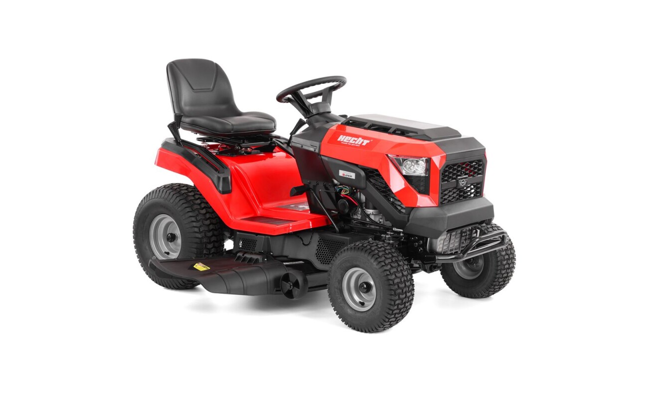 Garden tractor with 107 cm working width. Loncin 546 cm3 engine with a rated power of 11 kW (13.6 HP). Automatic CVT transmission. Suitable for mowing areas of approx. 3000 - 4000 m2.