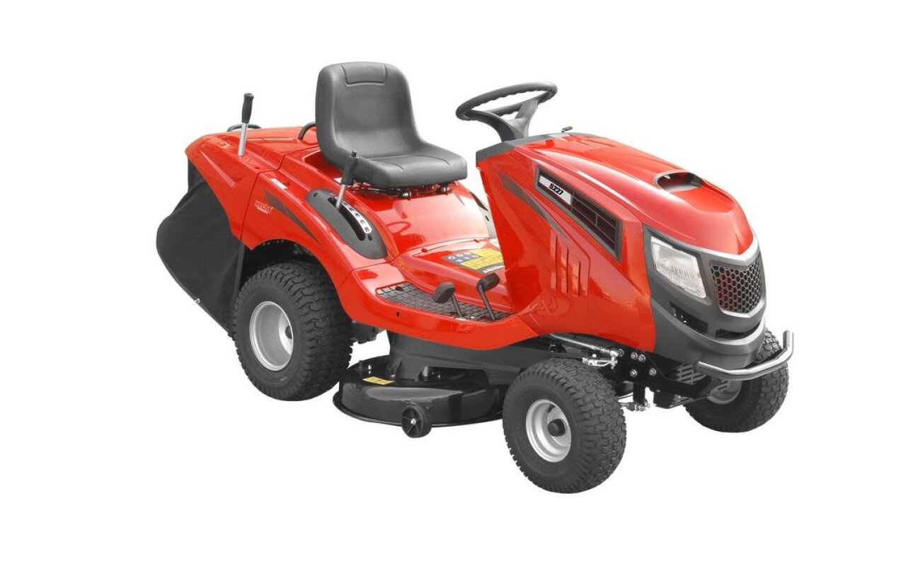 Petrol lawn tractor. Working width 102 cm. Engine BRIGGS & STRATTON PROFESSIONAL. Suitable for large areas and football fields.