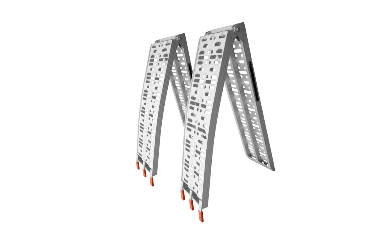 Set of heavy duty aluminum folding loading ramps for ATV