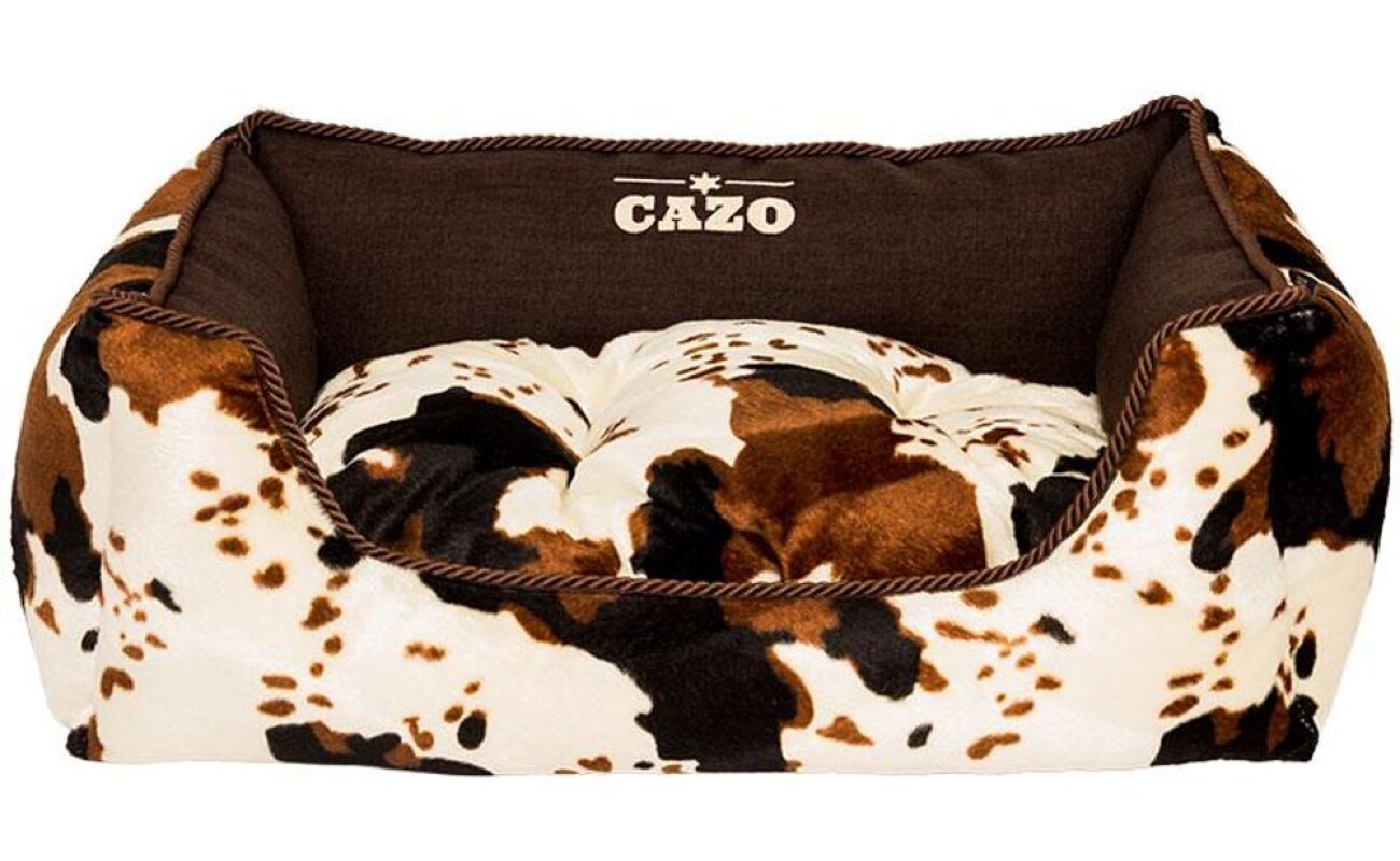 Luxury pet bed in beige with shades of brown