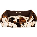<p>Luxury pet bed in beige with shades of brown