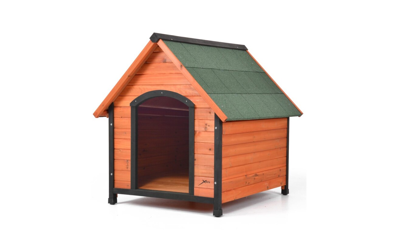 Favorite doghouse with circulation for aeration of the space