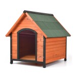 <p>Favorite doghouse with circulation for aeration of the space