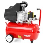 <p>Electric oil compressor with power input 1500 W. Max. pressure 8 bar. 24 l tank. Weight 22 kg.</p>