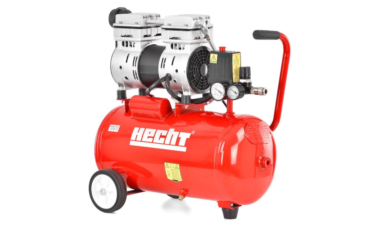 Very quiet oil-free compressor. Power input 750 W
