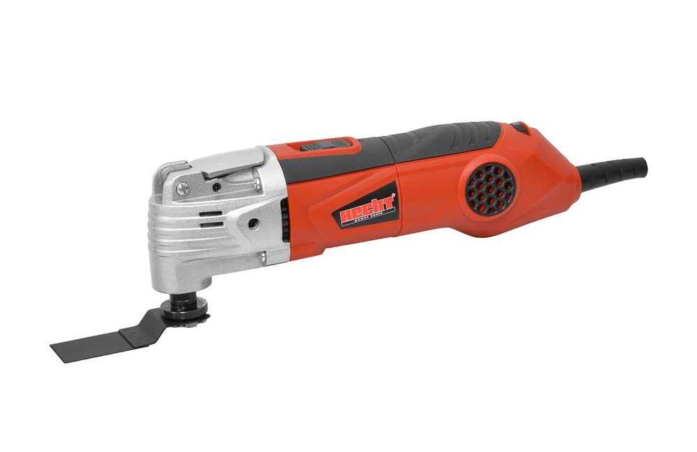 Oscillating multi-tool - HECHT 1630 Oscillating electric grinder with power input of 300W. Package also includes 32 mm blade for cutting wood