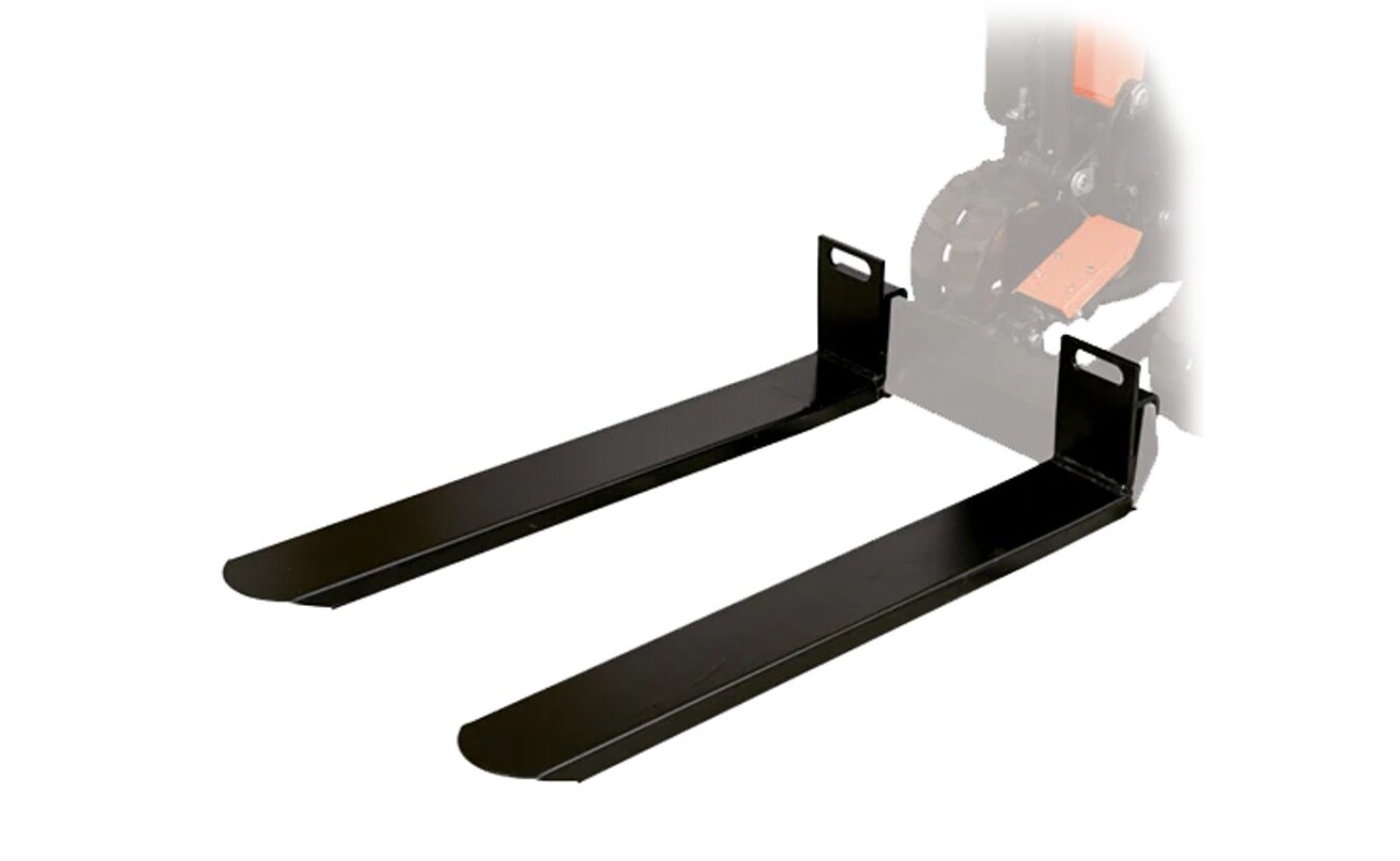 The HECHT 2710 D is a robust attachment fork weighing 2 × 13 kg