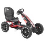 <p>Sporty pedal go-kart in black design with chain drive