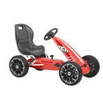 <p>Sports pedal go-kart in red design with chain drive and adjustable seat for children aged 3 to 6 years.</p>
