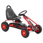 <p>HECHT 59791 pedal go-kart in red. Suitable for children aged 3-8 years. Max. load 30 kg. Chain drive