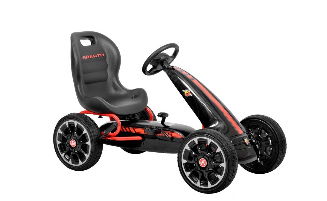 High quality construction in modern design. Hand brake. Ergonomic adjustable seat. Tires made from softened rubber plastic (EVA).