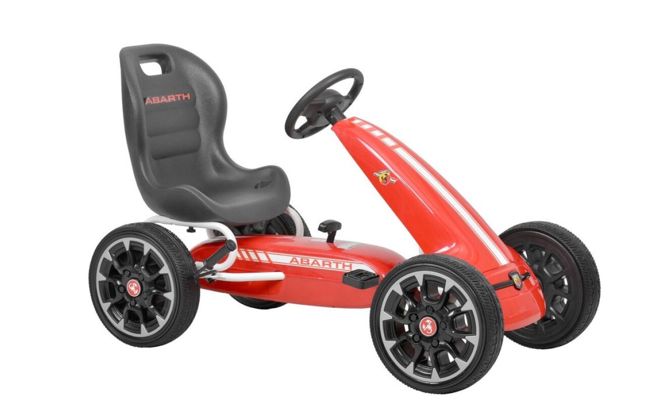 High quality construction in modern design. Hand brake. Ergonomic adjustable seat. Tires made from softened rubber plastic (EVA).