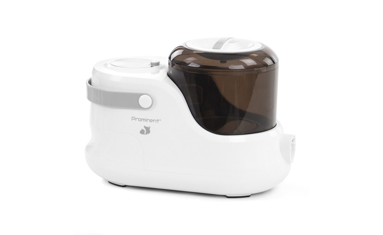 A complete pet grooming kit that combines six special attachments for brushing