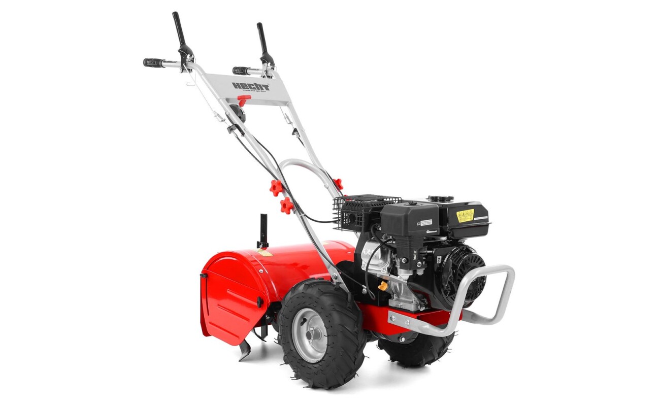 The HECHT 750 petrol cultivator with RATO engine of 212 cm³ displacement and 50 cm working width is designed for demanding work in gardens and fields. Its robust construction