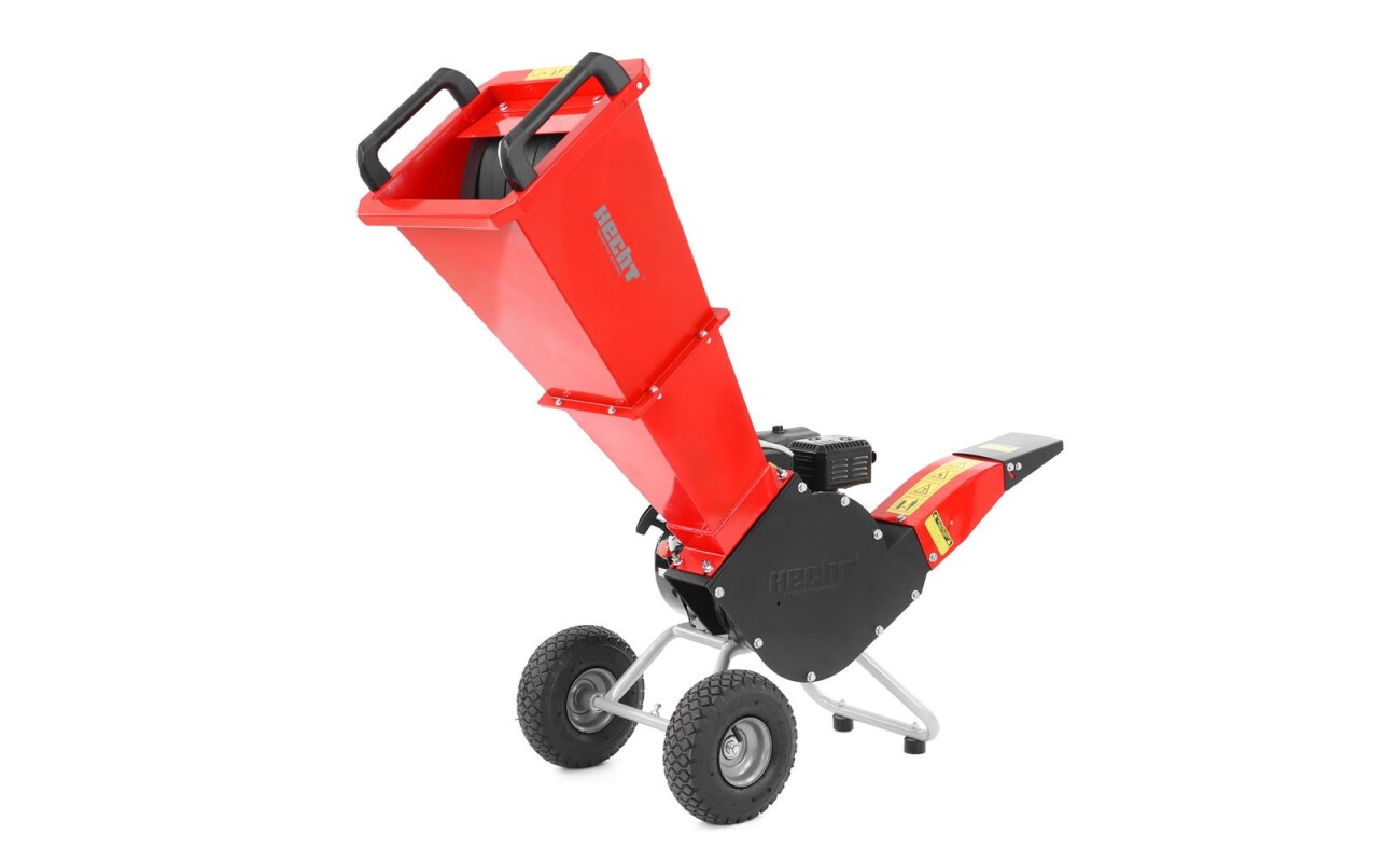Petrol garden shredder for branches up to 70 mm diameter. Engine with 212 cm3 displacement and maximum power output of 4.3 kW. Weight 65 kg. Shredding using knife roller.