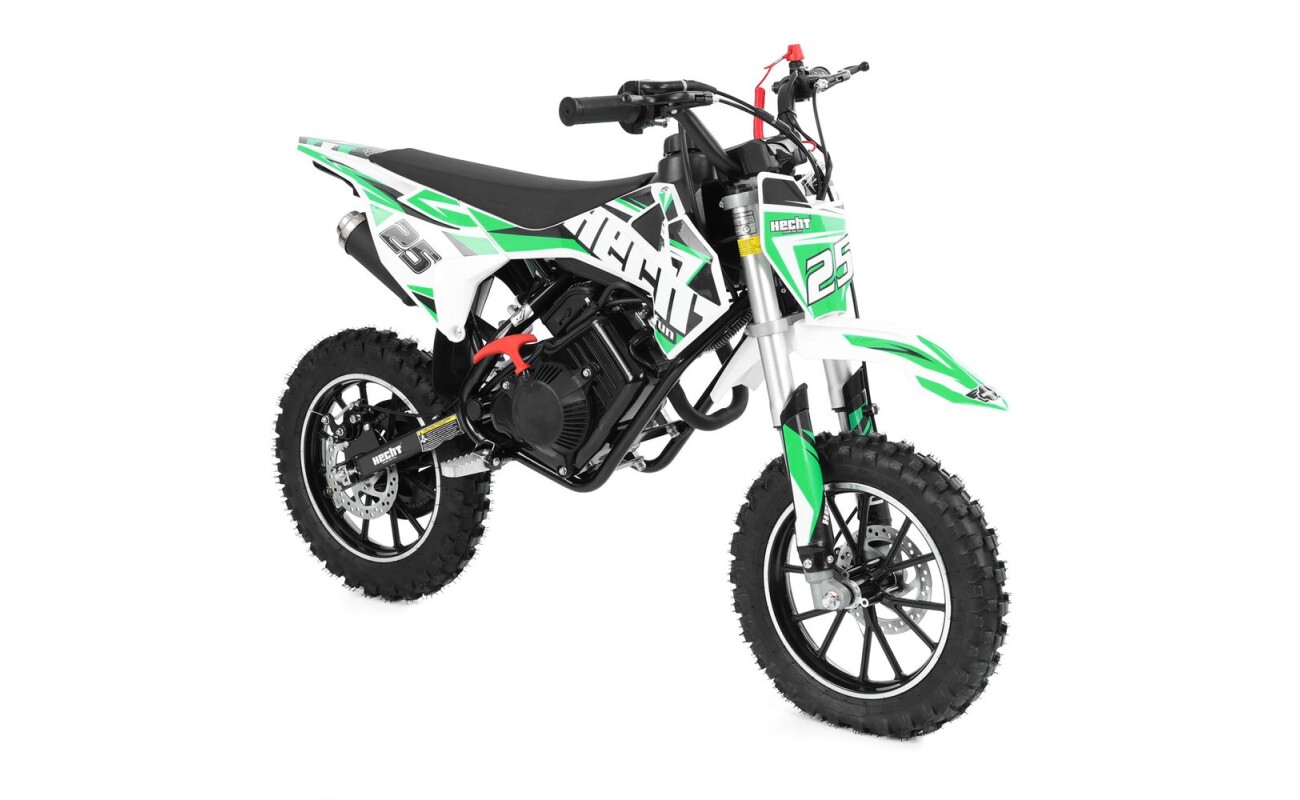 Petrol motorcycle with a 4-stroke 57 cm³ engine delivering 1.5 HP. Maximum speed 34 km/h.
