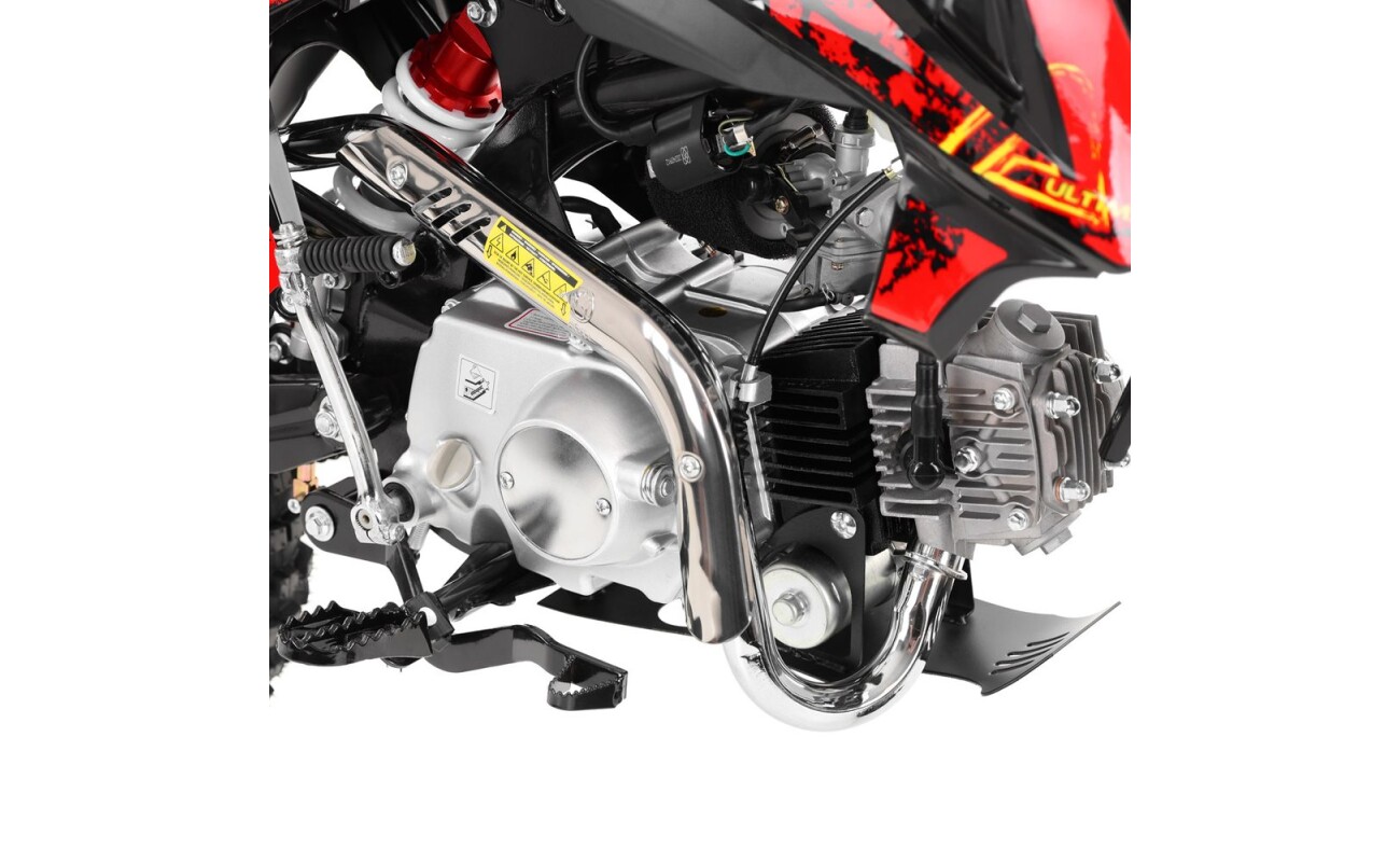 hydraulic disc brakes and a semi-automatic clutch. Ideal for adrenaline-fuelled off-road riding!