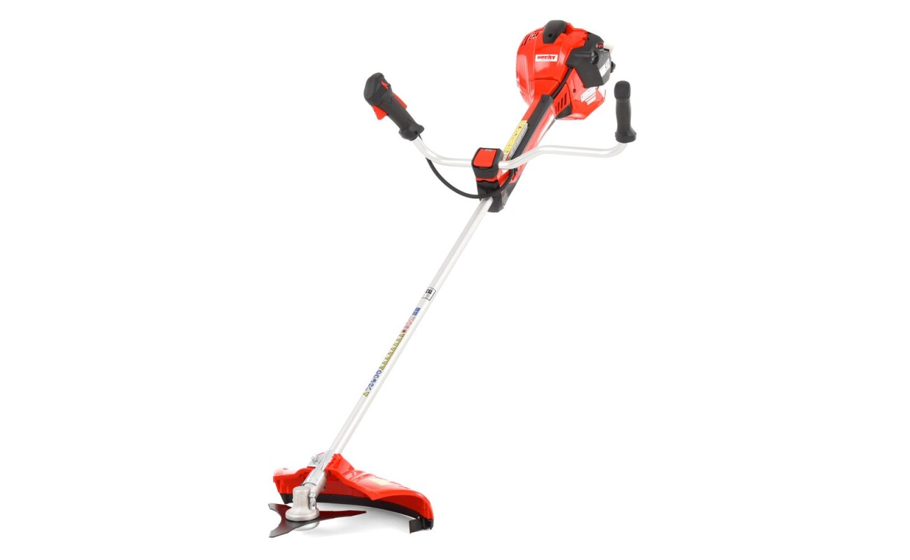 Petrol powered brushcutter equipped with metal blade/string head.&nbsp;Powered by 2&nbsp;stroke 53 cm3&nbsp;engine. Cutting width 43 cm. Package also contains a&nbsp;strap