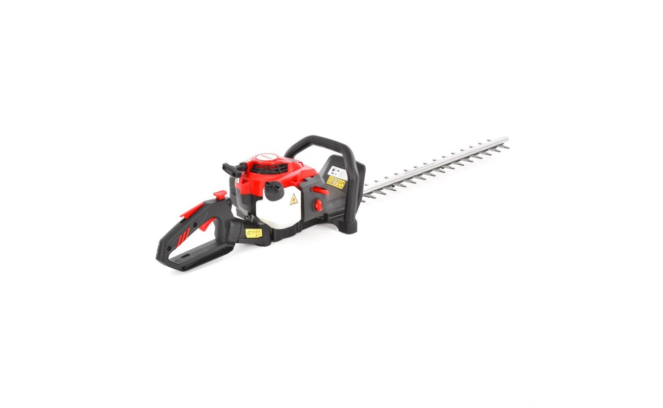 Patrol hedge trimmer with a total bar length of 70 cm. Maximum cutting diameter 22mm. Engine with a volume of 25.4 cm3 with a nominal power of 0.75 kW. Weight 5.8kg. Swivel handle.