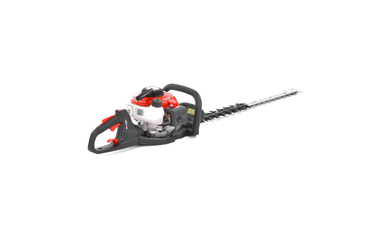 Petrol powered hedge trimer with rotatable handle. Equipped with 2&nbsp;stroke 22