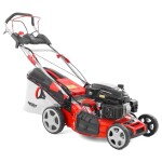 <p>Petrol self-propelled lawn mower with electric starter and 53 cm cutting width. 224 cc engine with a rated power of 4.4 kW. Basket capacity 75 l. With running gear. Suitable for mowing areas up to approx. 1500 m2.</p>