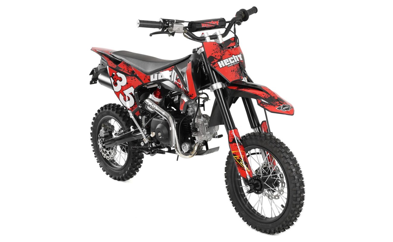 Petrol motorcycle with four-stroke 125 cm³ engine with 8.1 HP. Max speed 70 km/h.