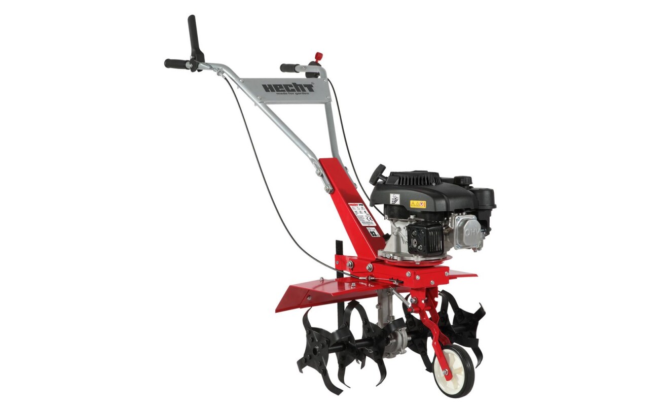 Petrol tiller. 4-stroke premium BS SERIES 500 E engine. Engine capacity 140 cm3. Engine power 2 kW. Working width 60 cm. Set of 4/6 tines with daimeter 26 cm. Weight of the machine: 35 kg.