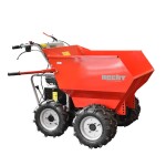 <p>Wheeled transporter. 3 forward and 1 reverse gear. 4-stroke engine HECHT OHV 196 cm3. Maximum loading capacity 500 kg. Load area size: 105 x 75 x 70 cm. Weight of the machine 170 kg.</p>