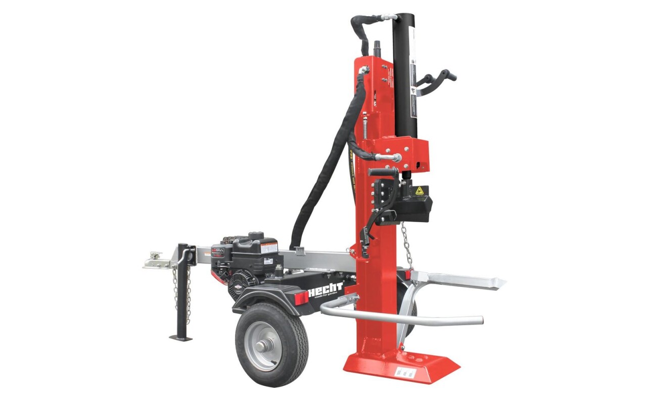 Petrol wedge splitter with 208 cm3 engine and rated power of 4.5 kW. Chipping pressure is 22 tons. Wood length up to 61 cm. Wood diameter up to 35 cm. Weight 246 kg. Integrated drawbar.