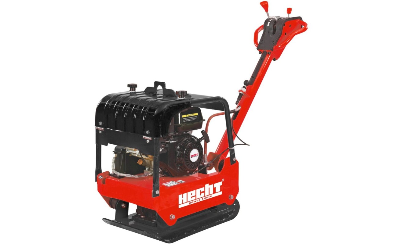 Petrol powered vibration plate with 196 ccm engine. Dimensions of the vibration board 62 x 40 cm. Weight 117 kg. Centrifugal force 25 kN. Max. depth of compression 35 cm. Move forward - backward.