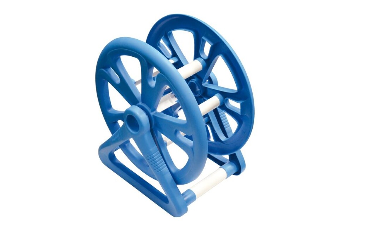 Reel suitable for use on 32 or 38 mm pool hoses. Hose not included.