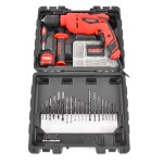 <p>Practical set for drilling and screwdriving. 159 pcs of dowels and screws in a separate organizer. Practical case for storing all drilling accessories.</p>