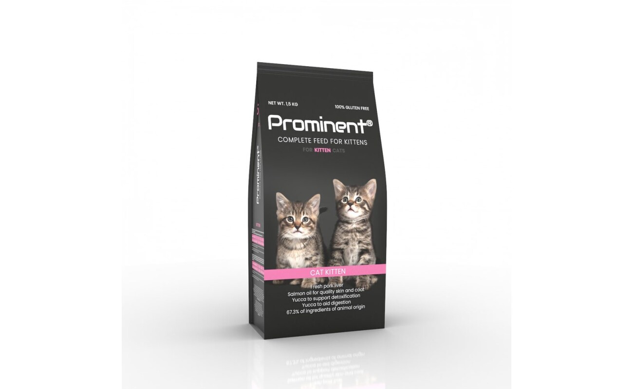 Complete premium extruded food for kittens