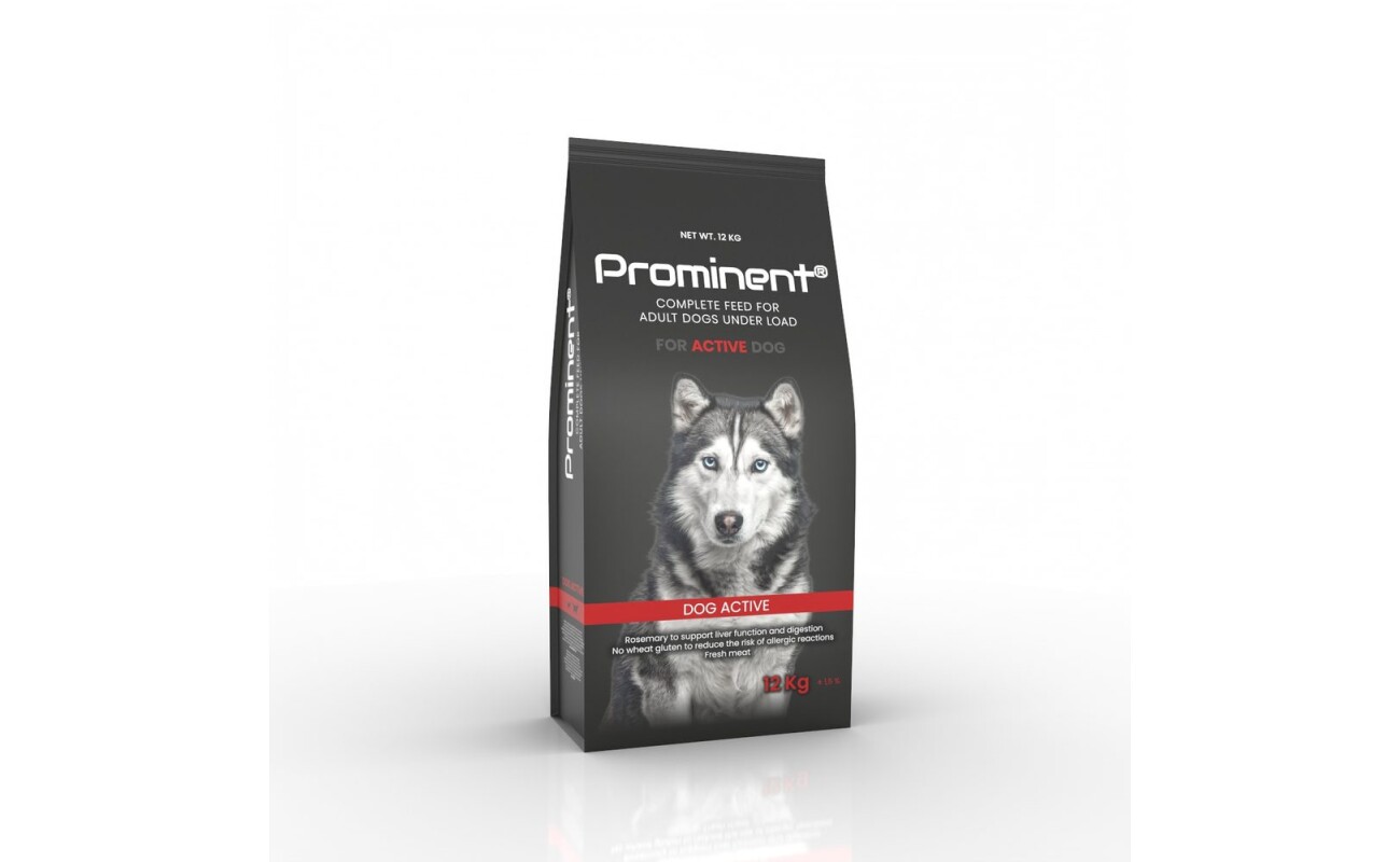 Complete premium food for adult dogs of all breeds with increased physical activity. Package weight: 12 kg.