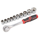 <p>12-piece ratchet set 3/8" with socket heads