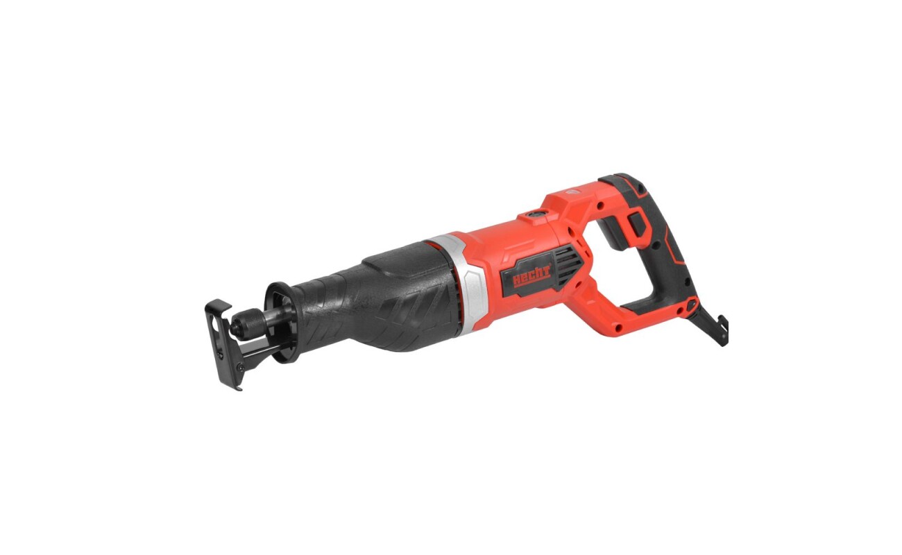 Electric reciprocating saw. Power consumption 1050 W. Speed without load 0 - 2500 rpm. Cutting depth 150 mm (wood)