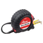 <p>Practical retractable tape measure with a length of 5 m and tape width of 19 mm