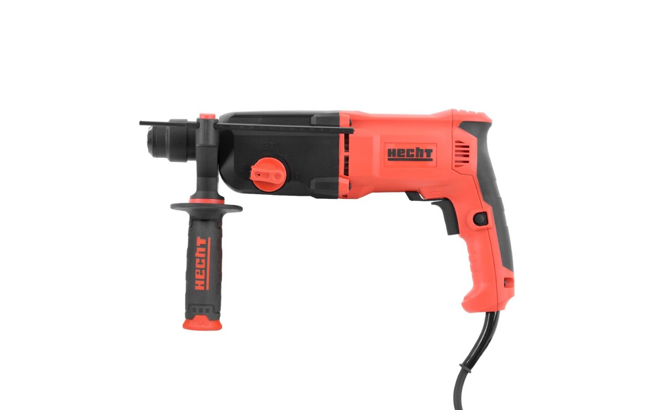 Hammer drill. Power input 800 W. SDS PLUS. Auxiliary handle