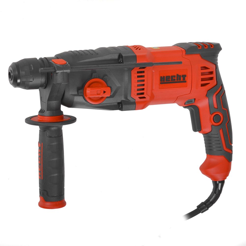 Rotary hammer - HECHT1082 Electric rotary hammer ● Power: 1050 W ● No-load speed: 0 - 1070 rpm ● Impact: 0 - 4800 strokes/min ● Impact force: 3 J ● Max. drilling diameter: 40 mm (wood) ● Weight 3.4 kg.