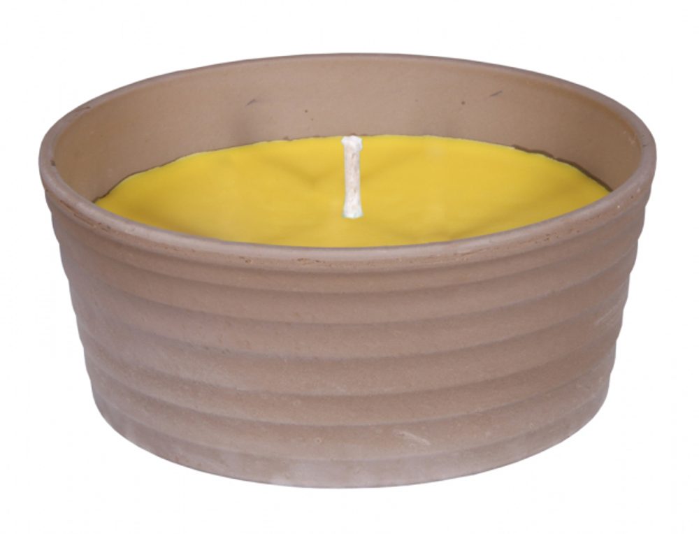 SIRIUS CITRONELLA Insect Repellent Scented Candle 250g 13x6cm Scented candle in a basalt ceramic bowl. Dia. 13 x 6 cm
