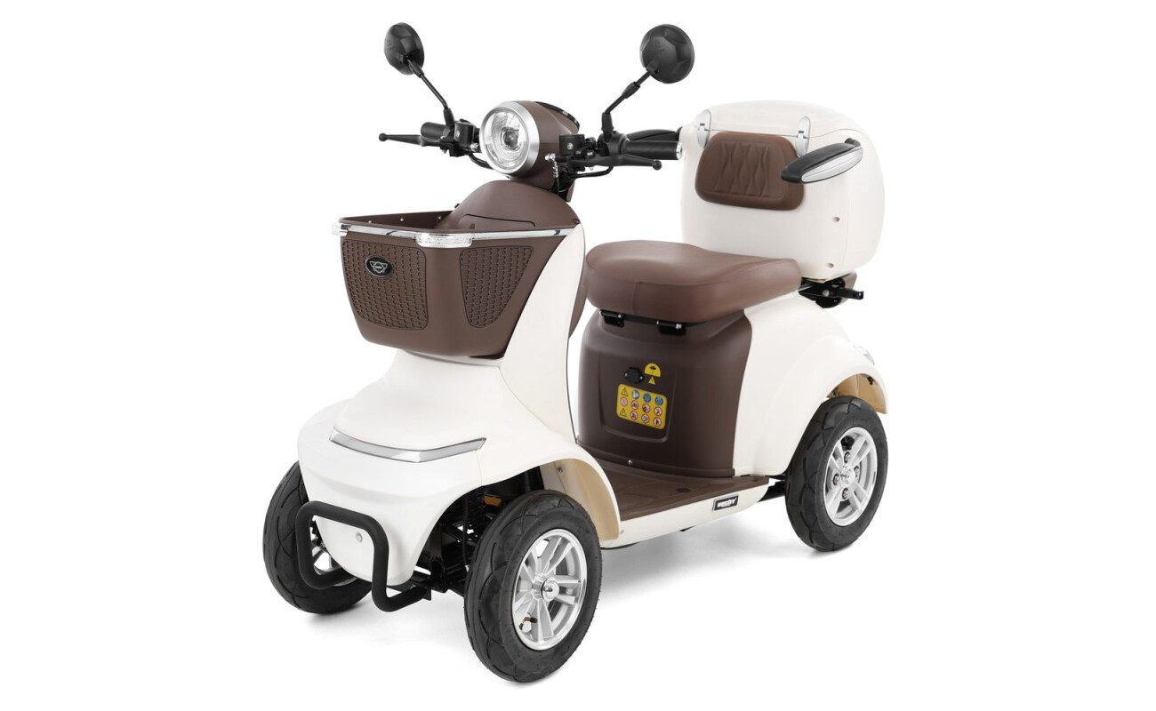 Electric vehicle for seniors and people with reduced mobility. 1000 W motor